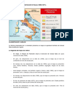 Comentario de Mapa Unificación Italiana