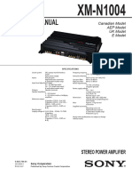 Sony Xm-n1004 Ver.1.0 Car Audio Power Amplifier