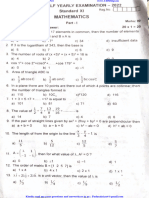 11th Maths EM Half Yearly Exam 2022 Original Question Paper Krishnagiri District English Medium PDF Download