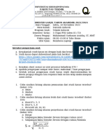 Soal UTS - Statistik Industri - C1 T2