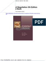 Full Download Essentials of Negotiation 5th Edition Lewicki Test Bank