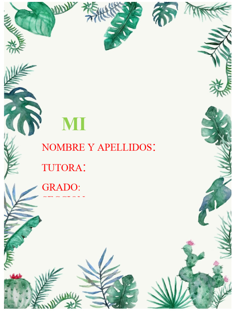Caratula Herbario | PDF