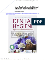 Full Download Dental Hygiene Applications To Clinical Practice 1st Edition Henry Test Bank