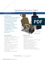 Brewer 7500 Assist PRO Power Procedure Table Spec Sheet