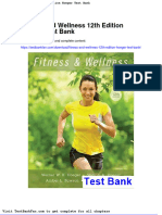 Full Download Fitness and Wellness 12th Edition Hoeger Test Bank