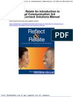 Full Download Reflect and Relate An Introduction To Interpersonal Communication 3rd Edition Mccornack Solutions Manual