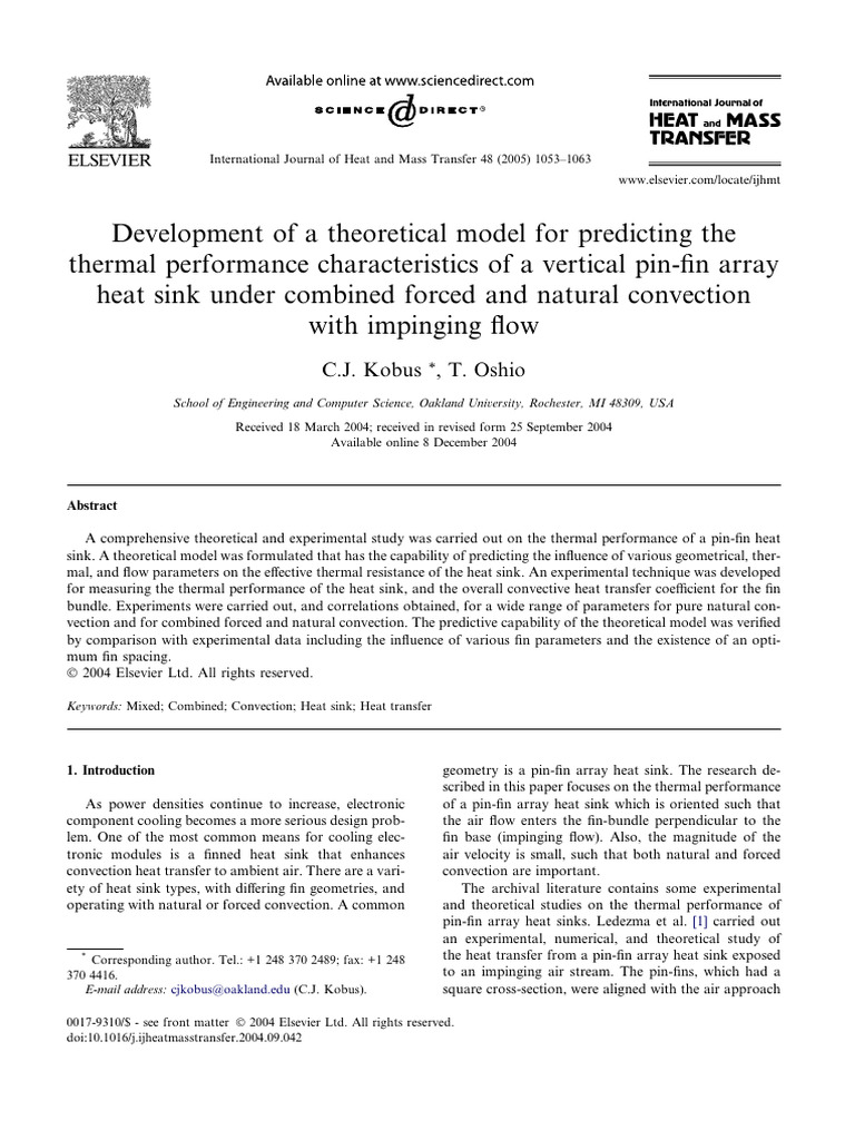 J Ijheatmasstransfer 2004 09 042 | PDF