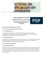 Técnicas de Modificación de Conducta