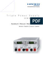 Hameg hm8040-3 Power Supply Um