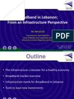 Library-Files-Uploaded files-TRAPresentations-Broadband in Lebanon - From An Infrastructure Perspective - US Lebanon ICT Forum - October 2010
