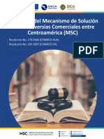 Normativa Del Mecanismo de Solución de Controversias Comerciales Entre Centroamérica (MSC)