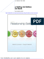 Full Download Relationship Selling 3rd Edition Johnston Test Bank
