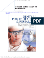 Full Download Dental Public Health and Research 4th Edition Nathe Test Bank