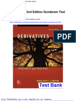 Full Download Derivatives 2nd Edition Sundaram Test Bank