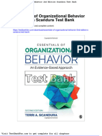 Full Download Essentials of Organizational Behavior 2nd Edition Scandura Test Bank