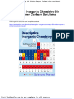 Full Download Descriptive Inorganic Chemistry 6th Edition Rayner Canham Solutions Manual