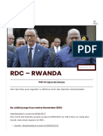RDC - RWANDA - Historique Et Responsabilités - v1