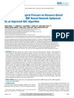 Prediction of Ecological Pressure On Resource-Based Cities Based On An RBF Neural Network Optimized by An Improved ABC Algorithm