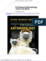 Full Download Essentials of Physical Anthropology 3rd Edition Clark Test Bank