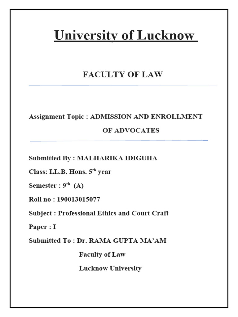 Professional Ethics Pdf Advocate Barrister