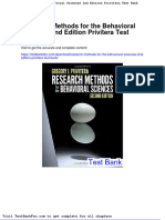 Full Download Research Methods For The Behavioral Sciences 2nd Edition Privitera Test Bank