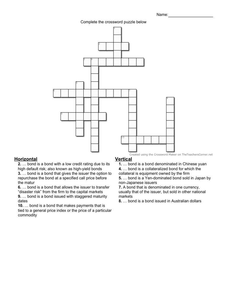 Crossword 1 PDF