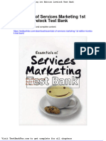 Full Download Essentials of Services Marketing 1st Edition Lovelock Test Bank