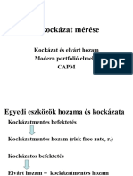 Váll. Pü. - 06-07. - A Kockázat Mérése + CAPM (Kockázat II-III.) - Ea.+fm.