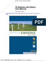 Full Download Essentials of Statistics 4th Edition Triola Solutions Manual