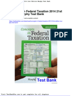 Full Download Concepts in Federal Taxation 2014 21st Edition Murphy Test Bank