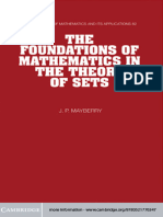 (Encyclopedia of Mathematics and Its Applications) John P. Mayberry-The Foundations of Mathematics in The Theory of Sets-Cambridge University Press (2001)
