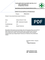 Surat Persetujuan Kepala Puskesmas