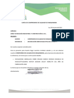 Carta de Compromiso de Alquiler de Maquinaria n6