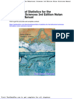 Full Download Essentials of Statistics For The Behavioral Sciences 3rd Edition Nolan Solutions Manual