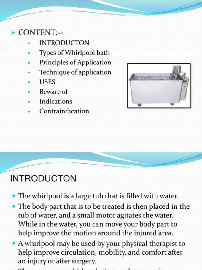 Whirlpool Bath | PDF