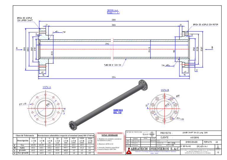 Diseño de Lower Shaft OK-20 | PDF