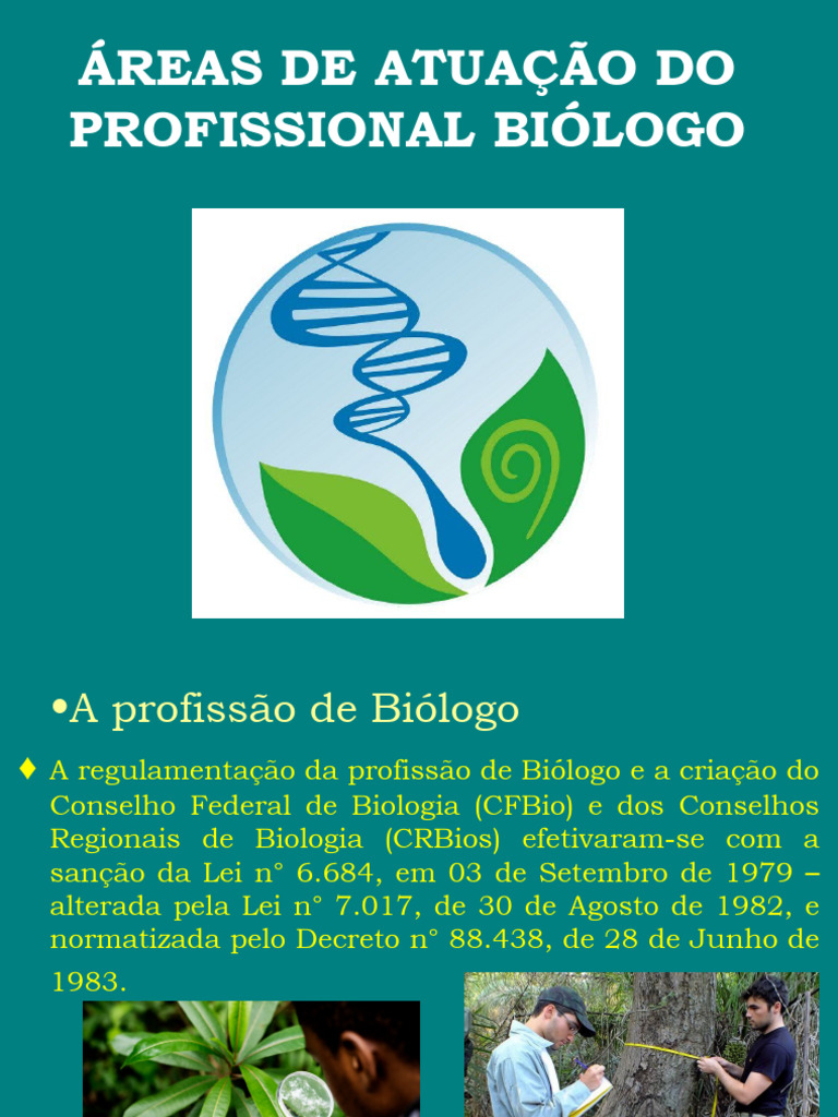 Áreas de Atuação Do Profissional Biólogo | PDF | Biotecnologia | Biologia