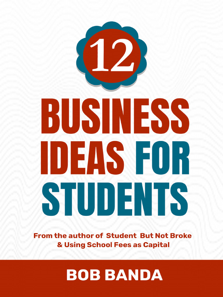 12 Businesses to do as a student PDF