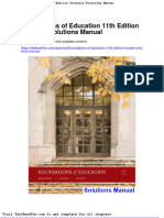 Full Download Foundations of Education 11th Edition Ornstein Solutions Manual