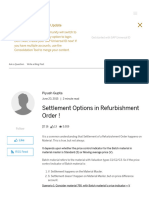 Settlement Options in Refurbishment Order ! - SAP Blogs