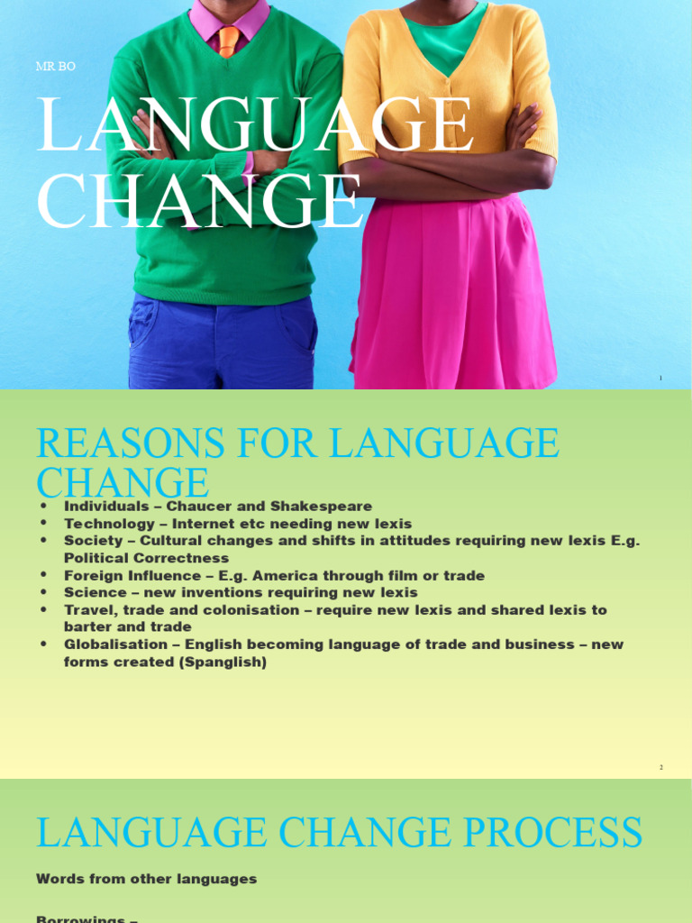 Factors Driving Language Change | PDF