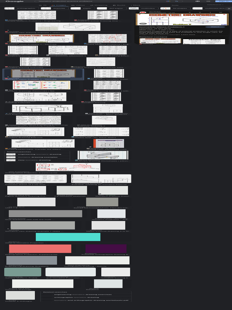 Isometric Projection Practice Problems Google Search Pdf You Tube