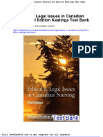 Full Download Ethical and Legal Issues in Canadian Nursing 3rd Edition Keatings Test Bank