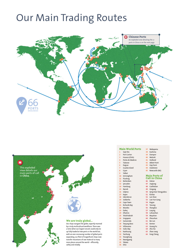 Trade Routes and Port Maps | PDF