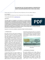 Experimental Investigation on the Mechanical Properties of Grade 40 Concrete Incorporating Rice Husk Ash Rha