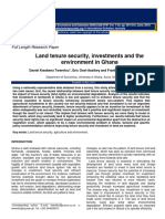 Land Tenure and Env Ghana