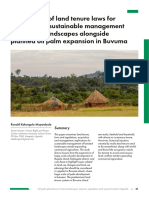 Land Tenure and Sustainable Forestry Buvuma