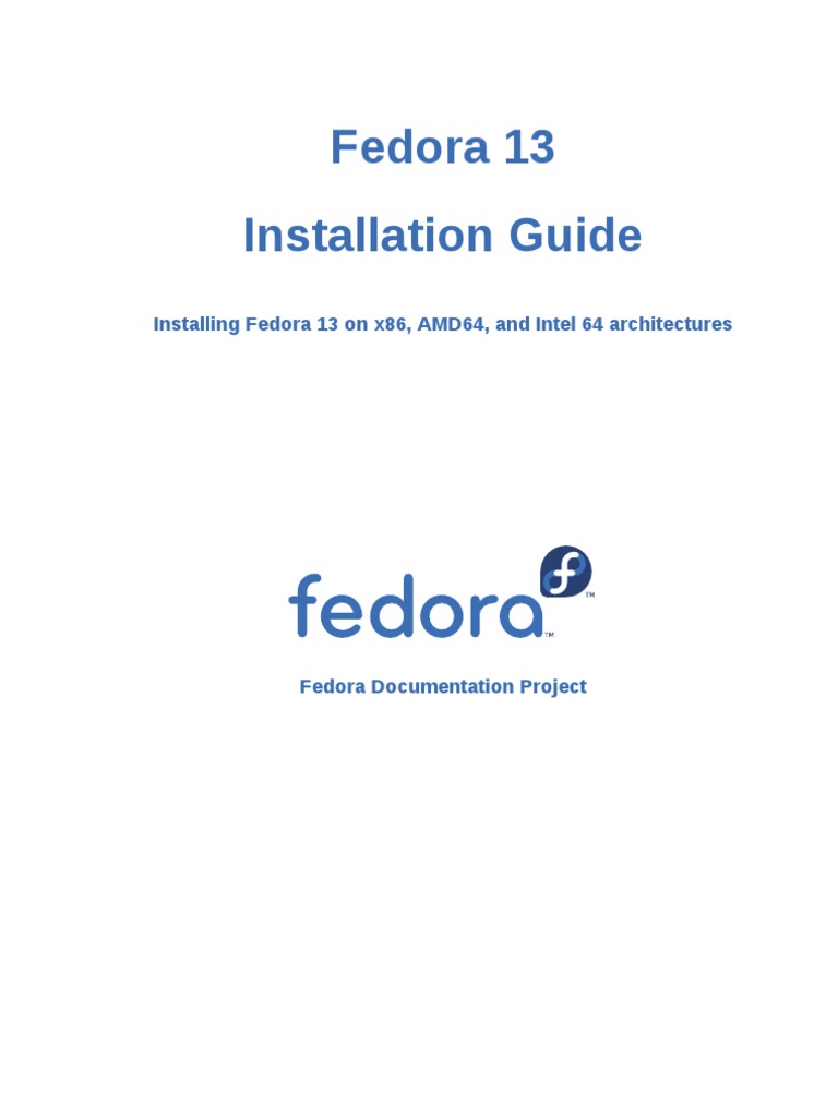 Fedora 13 Installation - Guide en US | PDF