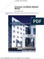 Full Download Concrete Structures 1st Edition Setareh Solutions Manual