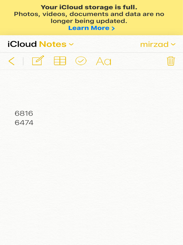Icloud Notes | PDF